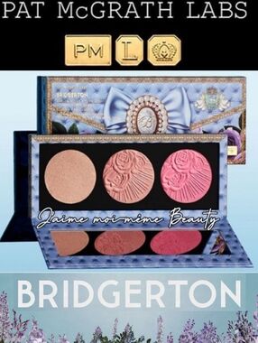 Pat Mcgrath Bridgerton Blush Highlighter Palette Bright Pink Baby Pink Champagne